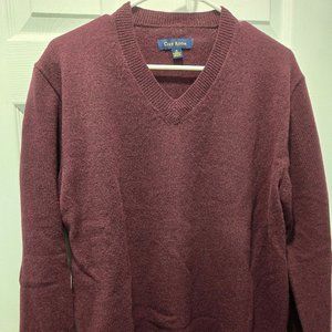 Club Room 100% wool V Neck Sweater, Men's Medium